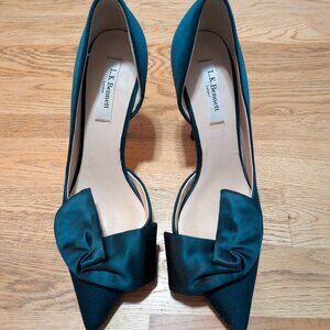LK Bennett Balmore Teal Bow Pumps – Size 40 (US Size 9.5)